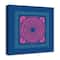 Pink And Blue Boho Bandana 20" x 20" Canvas Wall Art